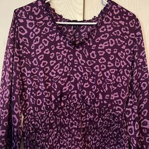 Eclair Animal Print Blouse